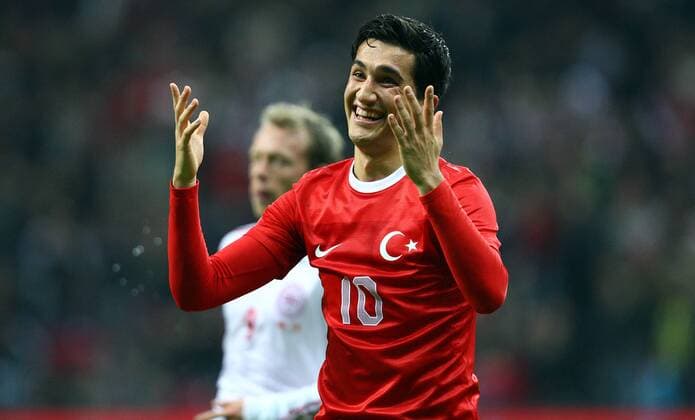 Friendly football match between Turkey v Denmark at Turk Telekom Arena Stadium in Istanbul, Turkey. 14.11.2012 Pictured: Nuri Sahin of Turkey. 