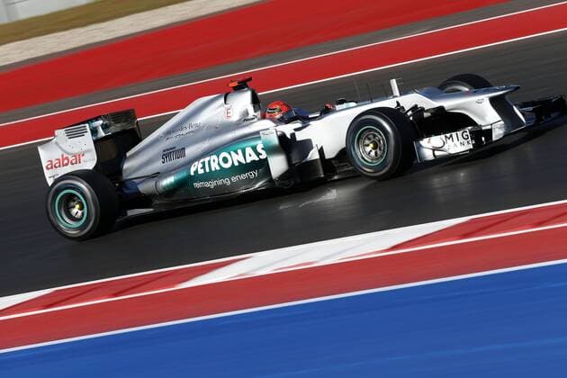 Motorsports: FIA Formula One World Championship 2012, Grand Prix of United States, 7 Michael Schumacher (GER, Mercedes AMG Petronas F1 Team), xHOCHxZWEIx