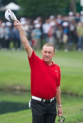 Nov. 18, 2012 - Nov 18, 2012; Hong Kong, CHINA; Miguel Angel Jimenez of Spain became the oldest European Tour winner on Sunday by achieving a 5-under 65 to capture his third Hong Kong Open title at The Hong Kong Golf Club. Hong Kong Open Day 4  - ZUMAs11