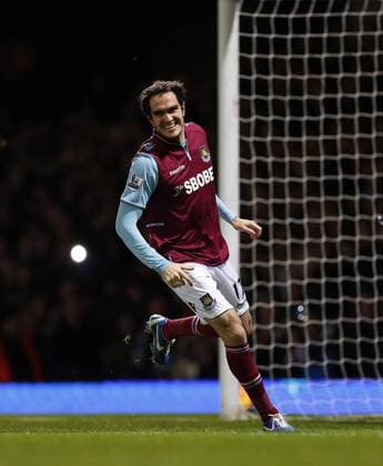 West Ham s Joey O Brien celebrates scoring his sides opening goal.. West Ham United - Stoke City. Premier League- Upton Park, London- 19 11 12 - xDavidxKleinxSportimagex EDITORIAL USE ONLY. No use with unauthorised audio, video, data, fixture lists, club league logos or live services. Online in-match use limited to 120 images, no video emulation. No use in betting, games or single club league player publications.