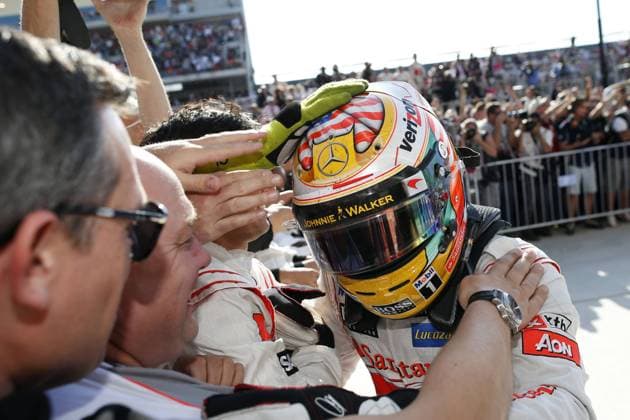 Motorsports: FIA Formula One World Championship 2012, Grand Prix of United States, 4 Lewis Hamilton (GBR, Vodafone McLaren Mercedes), xHOCHxZWEIx