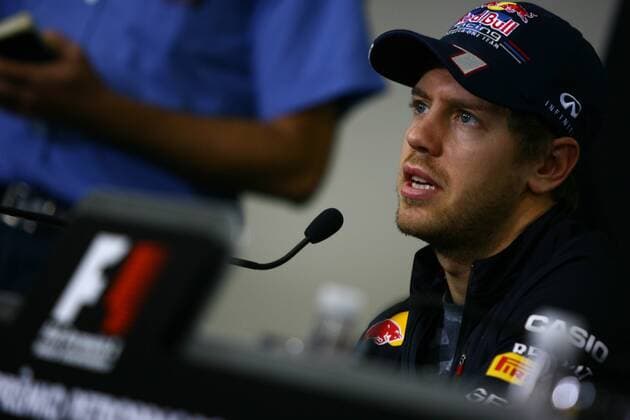 22.11.2012- Press conference, Sebastian Vettel (GER) Red Bull Racing RB8 Brazilian Grand Prix, Sao Paulo 22-25 November 2012 