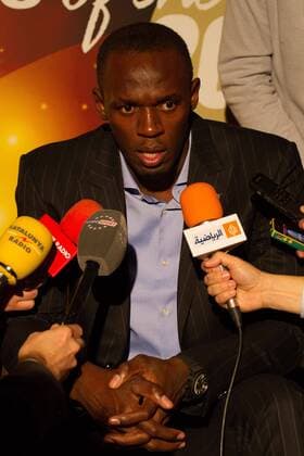 24 11 2012, Athletes of the year award, Barcelona, IAAF, IAAF Centenary, IAAF Centenary Athletes Awards Ceremony, Usain Bolt, Usain Bolt Male 2012 World Masters Athlete of the year 