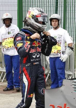 Motorsports: FIA Formula One World Championship 2012, Grand Prix of Brazil, 1 Sebastian Vettel (GER, Red Bull Racing), xHOCHxZWEIx