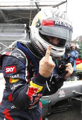 Motorsports: FIA Formula One World Championship 2012, Grand Prix of Brazil, 1 Sebastian Vettel (GER, Red Bull Racing), xHOCHxZWEIx
