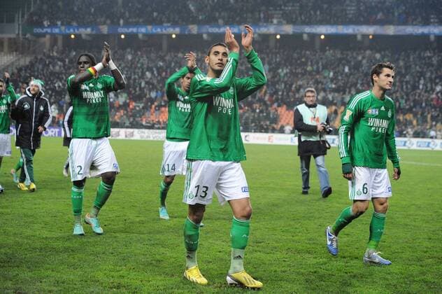 Faouzi Ghoulam (Saint Etienne) FOOTBALL : AS Saint Etienne vs PSG Paris St Germain - Coupe de la Ligue - 27 11 2012 NLeGouicFEP 