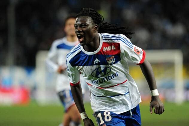 Bafetimbi Gomis (Lyon) FOOTBALL : Marseille vs Lyon - Ligue 1- 28 11 2012 N.LeGouic FEP Panoramic 