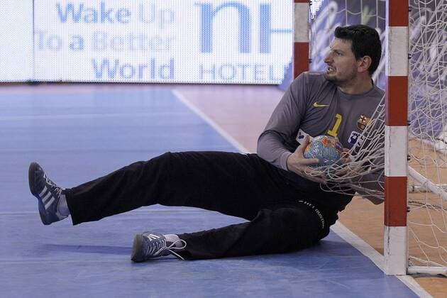 FC Barcelona Intersport s Arpad Sterbik during ASOBAL League match.December 08 ,2012.  (201212092591)