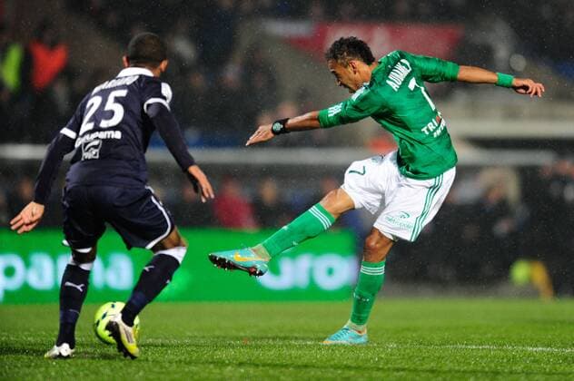 Pierre AUBAMEYANG (ASSE) FOOTBALL : Girondins Bordeaux vs AS St Etienne (ASSE) - 17eme Journee Ligue1 - 13 12 2012 ThierryBreton Panoramic 