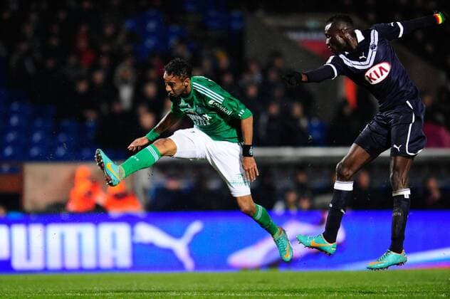 Pierre AUBAMEYANG (ASSE) FOOTBALL : Girondins Bordeaux vs AS St Etienne (ASSE) - 17eme Journee Ligue1 - 13 12 2012 ThierryBreton Panoramic 