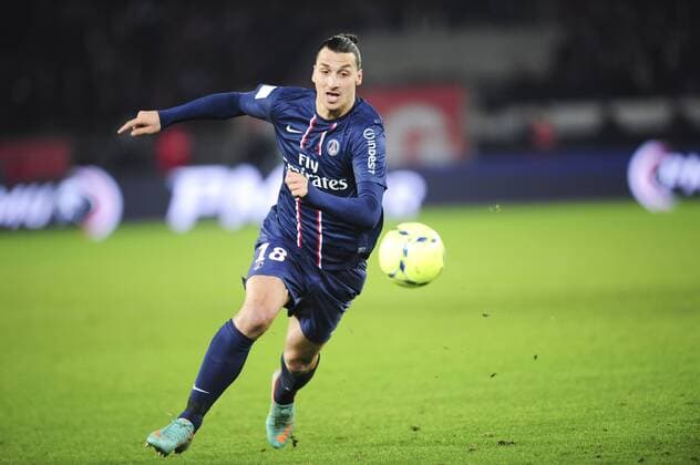 Zlatan Ibrahimovic (PSG) FOOTBALL : PSG vs Lyon - Ligue 1 - 16 12 2012 JBAutissier Panoramic 