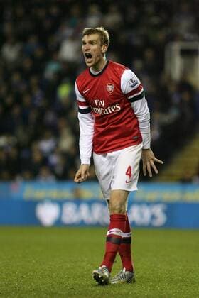 Football - 2012 2013 Premier League - Reading vs Arsenal Per Mertesacker of Arsenal 