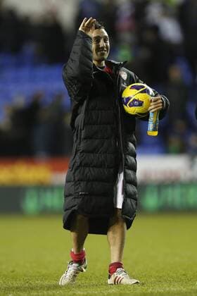 Arsenal s Santi Cazorla with the match ball at the final whistle Reading v Arsenal - Premier League - Madejski Stadium, Reading- 17 12 12 - Picture David Klein Sportimage EDITORIAL USE ONLY. No use with unauthorised audio, video, data, fixture lists, club league logos or live services. Online in-match use limited to 120 images, no video emulation. No use in betting, games or single club league player publications.