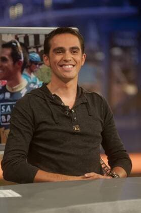 Cyclist Alberto Contador has visited El Hormiguero . CesarxLorenzo 