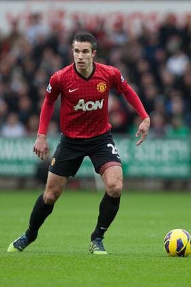 Football - 2012 2013 Premier League - Swansea vs. Manchester United Robin van Persie of Manchester United at the Liberty Stadium 