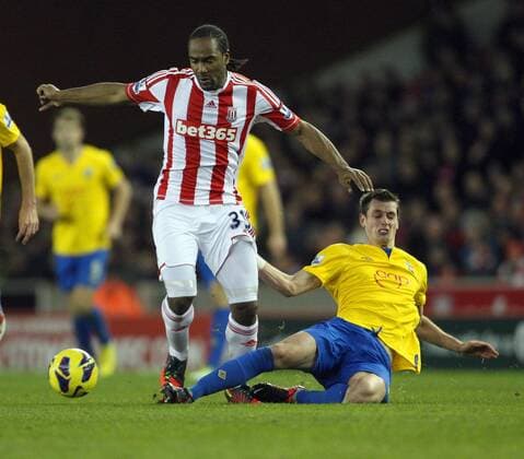 - Barclays Premier League - Stoke City vs Southampton - Britannia Stadium - Stoke on Trent - 29th December 2012 - Credit Paul Bradbury Sportimage EDITORIAL USE ONLY. No use with unauthorised audio, video, data, fixture lists, club league logos or live services. Online in-match use limited to 120 images, no video emulation. No use in betting, games or single club league player publications.