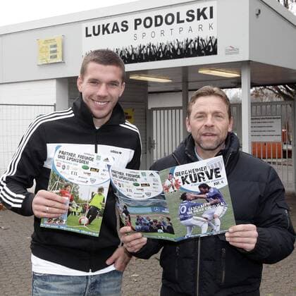 Lukas Podolski Sportpark Lukas Podolski mit Icke Häßler