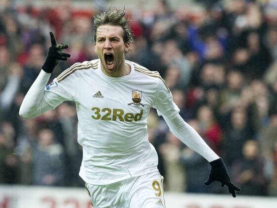 Football - 2012 2013 FA Cup - Third Round: Swansea vs. Arsenal michu scores swansea s 1st goal. 