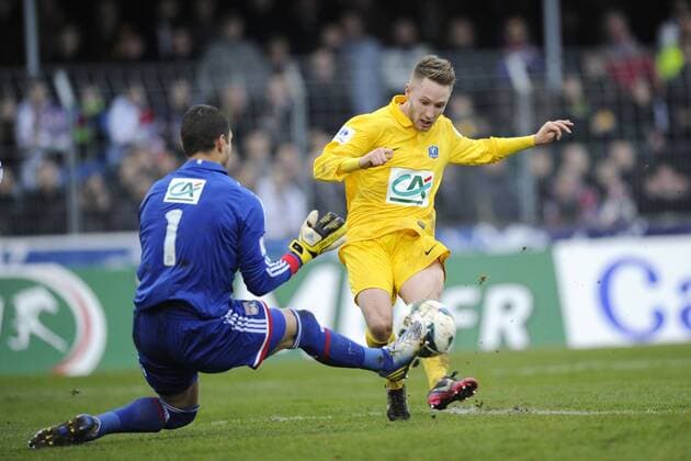 VALENTIN FOCKI (EPINAL) FOOTBALL : Epinal vs Lyon- Coupe de France - 2012 2013 - 06 01 2013 - G.Ramon PanoramiC 