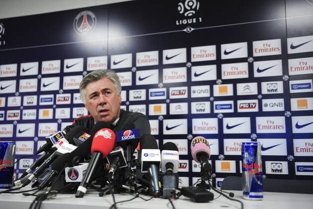Carlo Ancelotti - entraineur du PSG FOOTBALL : conference de presse de Carlo Ancelotti - PSG - 10 01 2013 JBAutissier Panoramic 