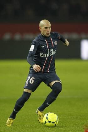 (PSG) vs (Ajaccio) - Christophe Jallet FOOTBALL : PSG vs Ajaccio - L1 - 11 01 2013 MichaelBaucher Panoramic 