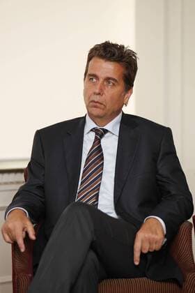 Brad Drewett, Executive Chairman (president) of ATP, during a tecnifibre press conference at the 2013 Tennis Australian Open in Melbourne, 12 01 2013 -