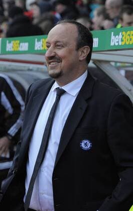 Raffa Benitez manager of Chelsea FC London - Barclays Premier League - Stoke City vs Chelsea - Britannia Stadium - Stoke on Trent - 12 01 13 - Picture Simon Bellis Sportimage EDITORIAL USE ONLY. No use with unauthorised audio, video, data, fixture lists, club league logos or live services. Online in-match use limited to 120 images, no video emulation. No use in betting, games or single club league player publications.