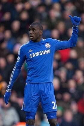 Football - 2012 2013 Premier League - Stoke City vs. Chelsea FC London Demba Ba of Chelsea FC London at the Britannia Stadium 