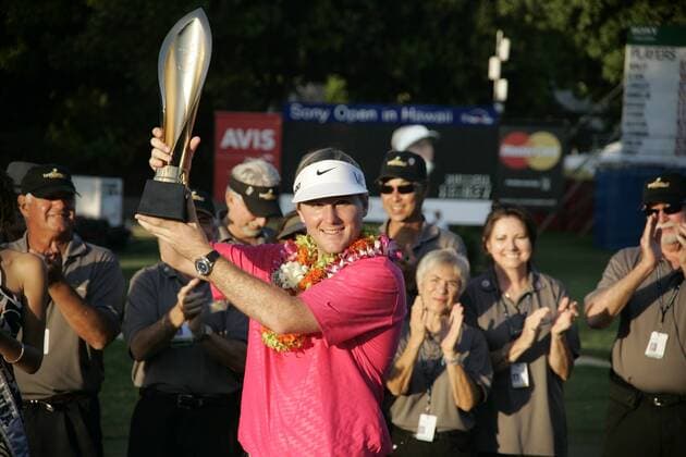 Jan. 13, 2013 - Honolulu, HI, USA - January 13, 2013: Russell Henley wins the Sony Open with lowest score in tournament history at 24 under at Waialae Country Club in Honolulu, HI. PGA Golf Herren Golf: Sony Open JAN 13 - ZUMAc04