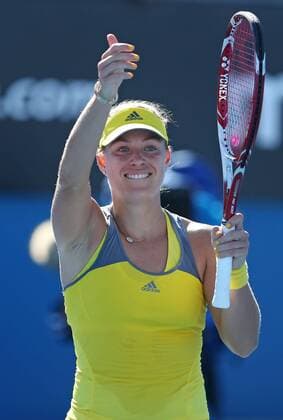 Angelique Kerber, GER, during first round of the 2013 Tennis Australian Open in Melbourne, 14 01 2013 -