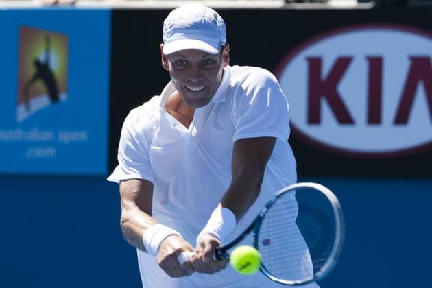 14 January 2013 : Tomas Berdych (CZE) during Day 1 of the Australian Tennis open Grand Slam event at Melbourne Park, Melbourne Australia. TENNIS: JAN 14 Australian Open Icon13011409 EDITORIAL USE ONLY