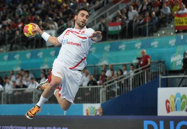 valero rivera during Egypt - Spain Group D 23 IHF World Championship Handball 2013 at Madrid Spain on January 14 2013, Stadium Caja Magica, Spain 