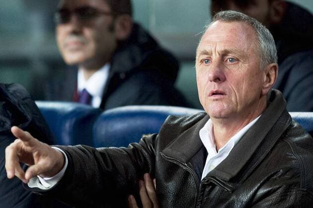 22.12.2009, Testländerspiel, Katalonien - Argentinien v.l. Johan Cruyff Trainer (Katalonien) Nur fuer redaktionelle Verwendun