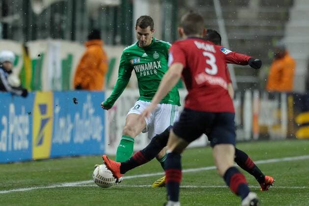 Francois Clerc (saint etienne) FOOTBALL : Saint Etienne vs Lille - demi finale Coupe de la Ligue - 15 01 2013 FredericChambert Panoramic 