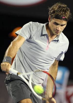 Roger Federer, SUI, during second round of the 2013 Tennis Australian Open in Melbourne, 17 01 2013 -