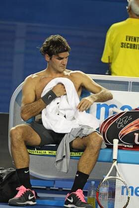 Roger Federer, SUI, during second round of the 2013 Tennis Australian Open in Melbourne, 17 01 2013 -