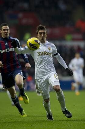 Football - 2012 2013 Premier League - Swansea City vs. Stoke City pablo hernandez 