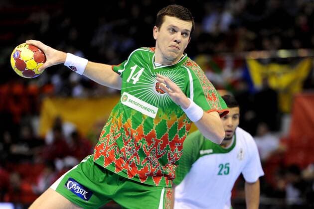 Handball WM - Belarus vs Saudiarabien: - SIARHEI RUTENKA GRIGORYEVA xFOTOxMICHALxSTANCZYKxCYFRASPORT NEWSPIX.PL  20130119CSMS0008