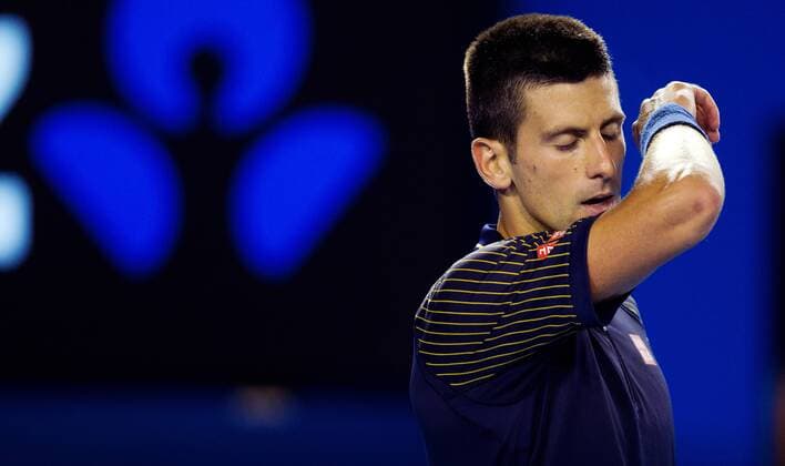 TENNIS - ATP, Australian Open 2013 MELBOURNE,AUSTRALIEN,20.JAN.13 - TENNIS - ATP Tennis Herren World Tour, Grand Slam, Australian Open. Bild zeigt Novak Djokovic (SRB). 