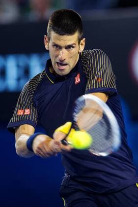 TENNIS - ATP, Australian Open 2013 MELBOURNE,AUSTRALIEN,20.JAN.13 - TENNIS - ATP Tennis Herren World Tour, Grand Slam, Australian Open. Bild zeigt Novak Djokovic (SRB). 