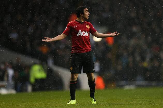 Football - 2012 2013 Premier League - Tottenham Hotspurs vs. Manchester United ManU Manchester United ManU s Rafael Da Silva at White Hart Lane, London 