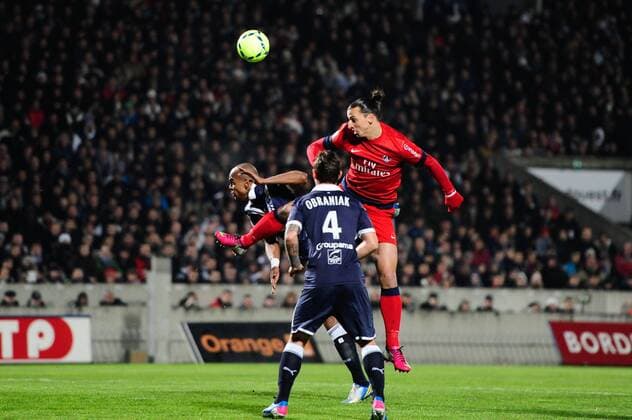 Zlatan IBRAHIMOVIC (psg) FOOTBALL : Girondins Bordeaux vs Paris St. Germain (PSG) - Match de Ligue1 - 20 01 2013 ThierryBreton Panoramic 