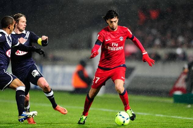 Javier PASTORE (psg FOOTBALL : Girondins Bordeaux vs Paris St. Germain (PSG) - Match de Ligue1 - 20 01 2013 ThierryBreton Panoramic 