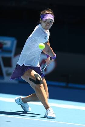 Li Na, CHN, playing the quarter-final of the 2013 Tennis Australian Open in Melbourne, 22 01 2013 -