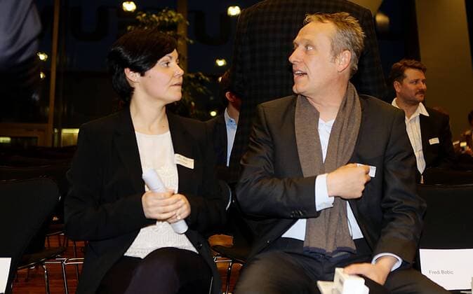 Stuttgart, GER, Verleihung Trainerpreis Baden-Württemberg 2012 , von links: Tatjana Adobatti Christian Streich ( SC Freiburg )