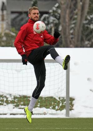 24.01.2013, xsvx, 1.Bundesliga, 1.FSV Mainz 05 Training, v.l. Jan Kirchhoff (FSV Mainz 05), Freisteller
