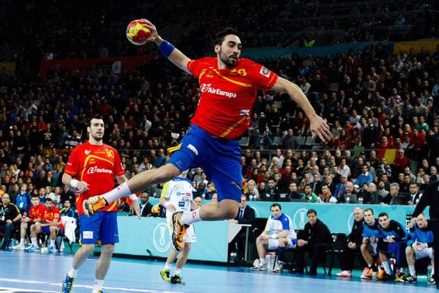 25 01 2013, Barcelona, Espana - Eslovenia, Handball World Championship 2013, Palau Sant Jordi, Semi-Final, Spain - Slovenia, HSP28 Valero Rivera Folch 