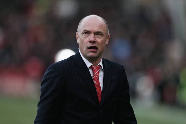 Football - 2012 2013 FA Cup - Fourth Round: Brentford vs. Chelsea Manager of Brentford Uwe Rosler looks surprised after drawing at Griffin Park, London 