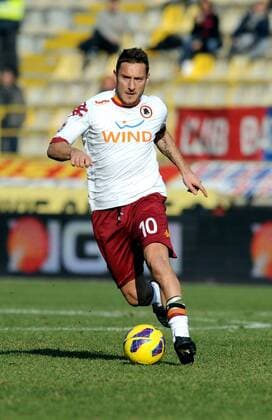 IPP20130127 Football - soccer: Serie A, FC Bologna - AS Rom, Francesco Totti (Hinweis: Verwendung nur in Deutschland - only Germany) xHOCHxZWEIx xItalyxPhotoxPressx 