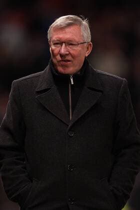 Football - 2012 2013 Premier League - Manchester United vs. Southampton Alex Ferguson, manager of Manchester United at Old Trafford 